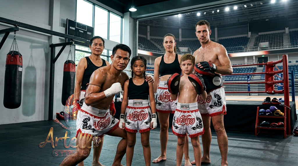 🥊 Muay Thai Shorts Kickboxing MMA Fight Shorts for Men Women Kids – Thai Boxing Training Gear, Breathable Quick Dry Martial Arts Combat Shorts