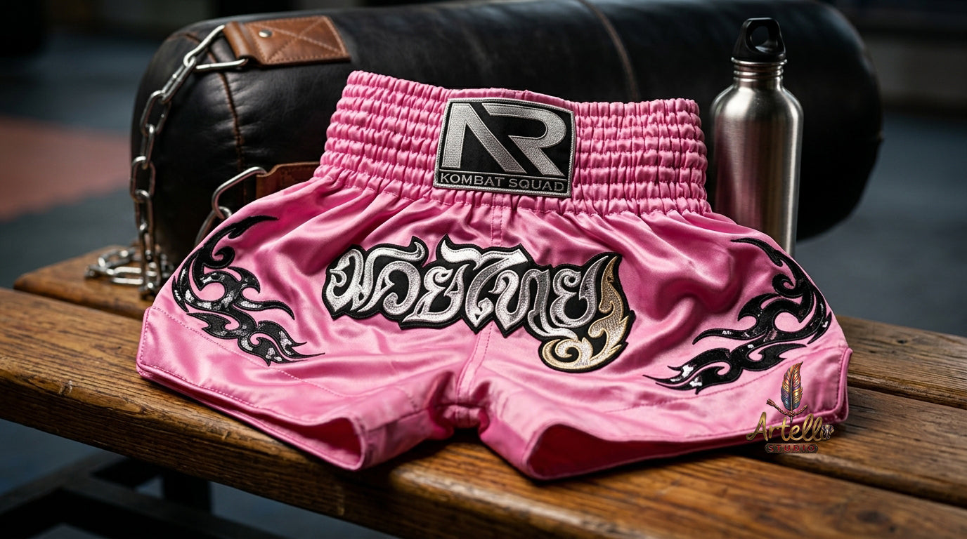🥊 Muay Thai Shorts Kickboxing MMA Fight Shorts for Men Women Kids – Thai Boxing Training Gear, Breathable Quick Dry Martial Arts Combat Shorts