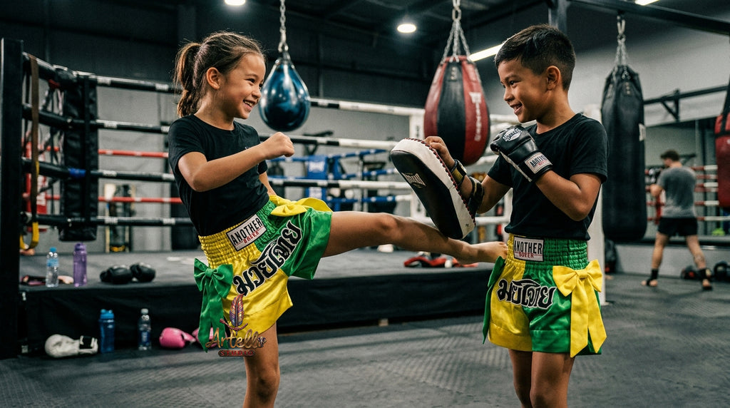 🥊 Muay Thai Shorts Kickboxing MMA Fight Shorts for Men Women Kids – Thai Boxing Training Gear, Breathable Quick Dry Martial Arts Combat Shorts