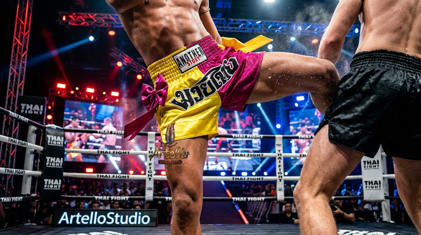 🥊 Muay Thai Shorts Kickboxing MMA Fight Shorts for Men Women Kids – Thai Boxing Training Gear, Breathable Quick Dry Martial Arts Combat Shorts