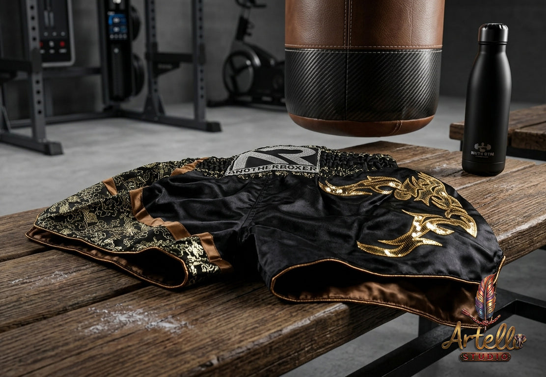 🥊 Muay Thai Shorts Premium Satin Thai Boxing Shorts – Kickboxing Fight Shorts for MMA Training | Combat Sports Gear for Men, Women & Kids