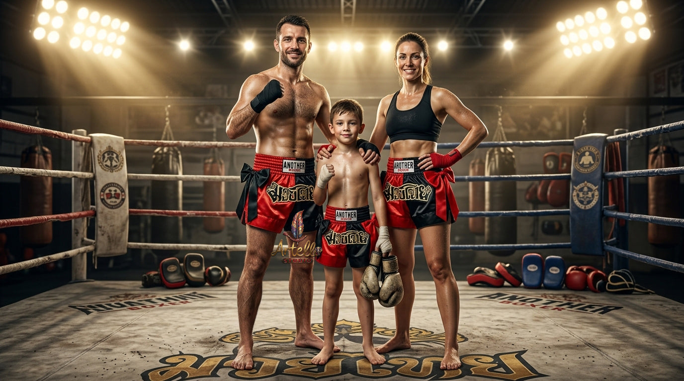 🥊 Muay Thai Shorts Kickboxing MMA Fight Shorts for Men Women Kids – Thai Boxing Training Gear, Breathable Quick Dry Martial Arts Combat Shorts
