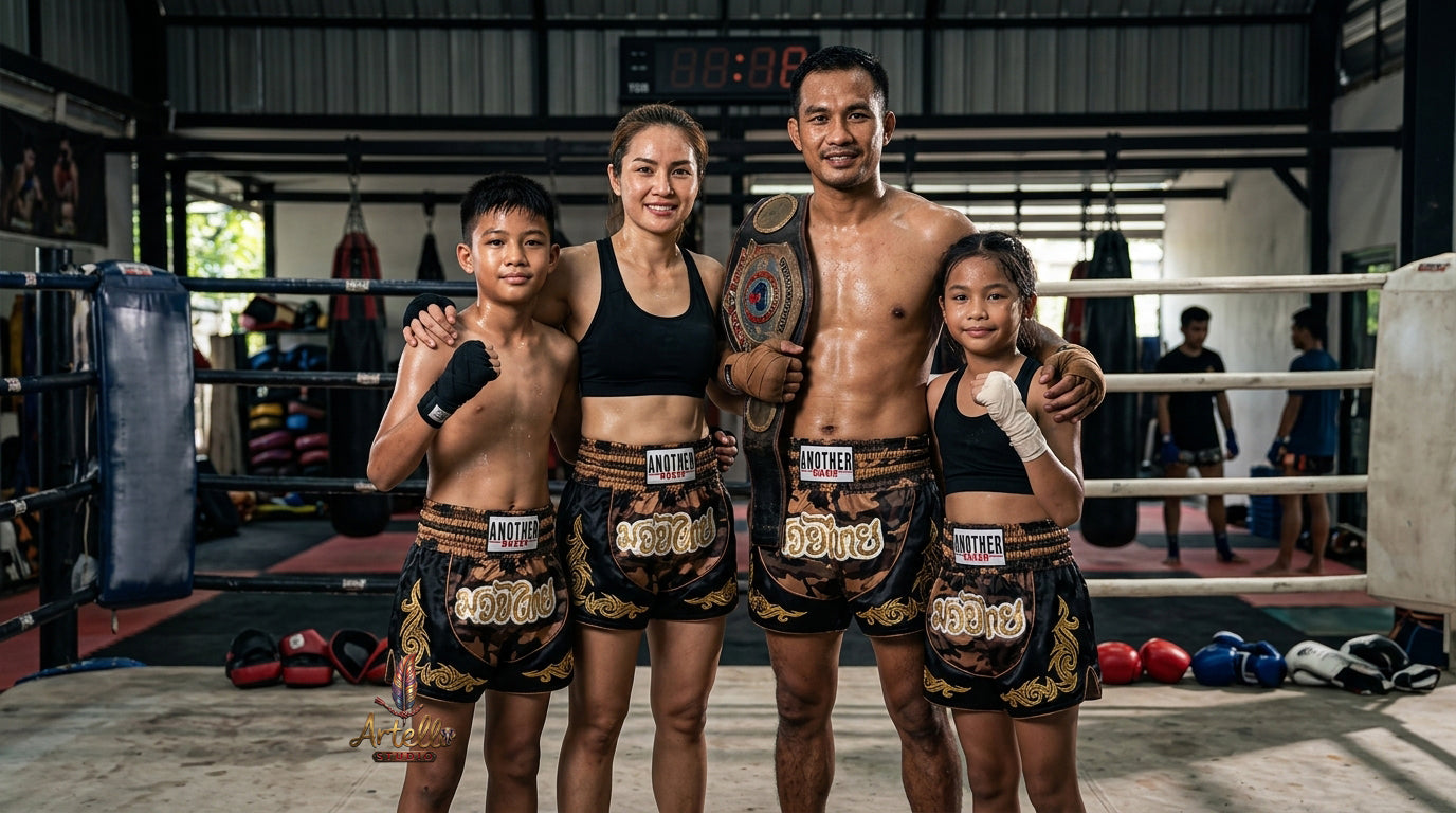 🥊 Muay Thai Shorts Kickboxing MMA Fight Shorts for Men Women Kids – Thai Boxing Training Gear, Breathable Quick Dry Martial Arts Combat Shorts