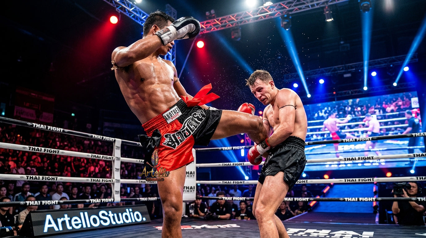 🥊 Muay Thai Shorts Kickboxing MMA Fight Shorts for Men Women Kids – Thai Boxing Training Gear, Breathable Quick Dry Martial Arts Combat Shorts