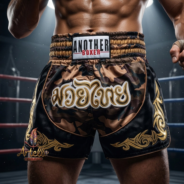 🥊 Muay Thai Shorts Kickboxing MMA Fight Shorts for Men Women Kids – Thai Boxing Training Gear, Breathable Quick Dry Martial Arts Combat Shorts