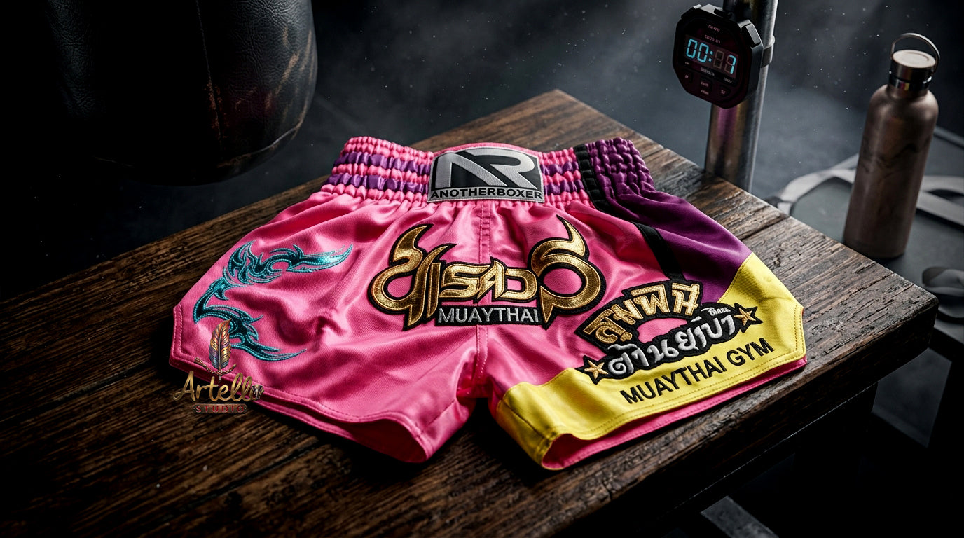 🥊 Muay Thai Shorts Kickboxing MMA Fight Shorts for Men Women Kids – Thai Boxing Training Gear, Breathable Quick Dry Martial Arts Combat Shorts