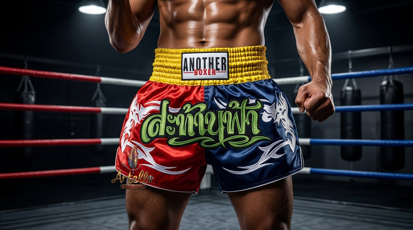 🥊 Muay Thai Shorts Kickboxing MMA Fight Shorts for Men Women Kids – Thai Boxing Training Gear, Breathable Quick Dry Martial Arts Combat Shorts