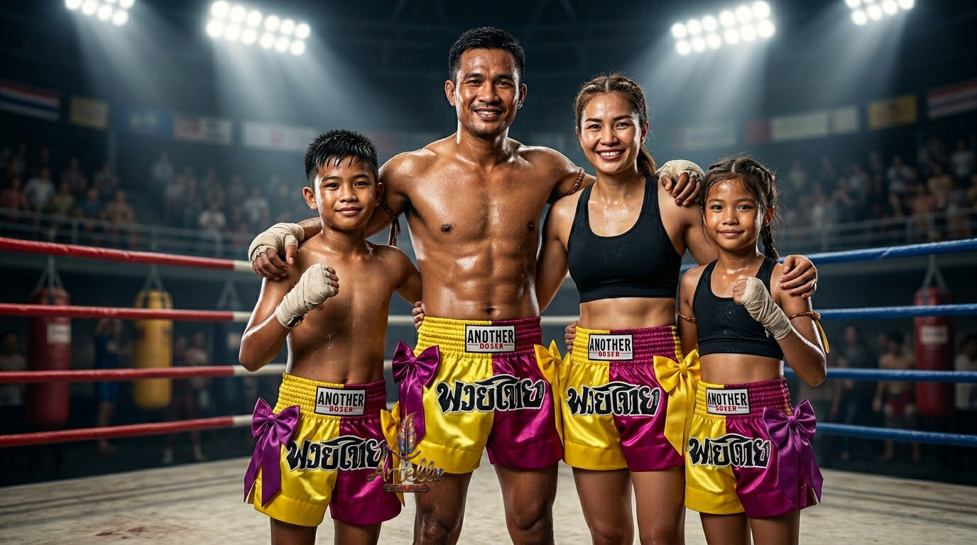 🥊 Muay Thai Shorts Kickboxing MMA Fight Shorts for Men Women Kids – Thai Boxing Training Gear, Breathable Quick Dry Martial Arts Combat Shorts