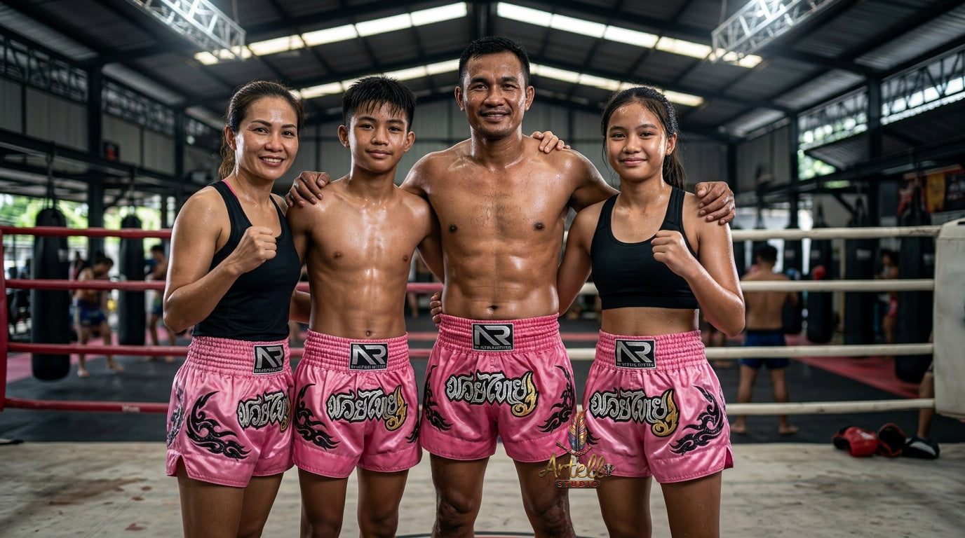 🥊 Muay Thai Shorts Kickboxing MMA Fight Shorts for Men Women Kids – Thai Boxing Training Gear, Breathable Quick Dry Martial Arts Combat Shorts