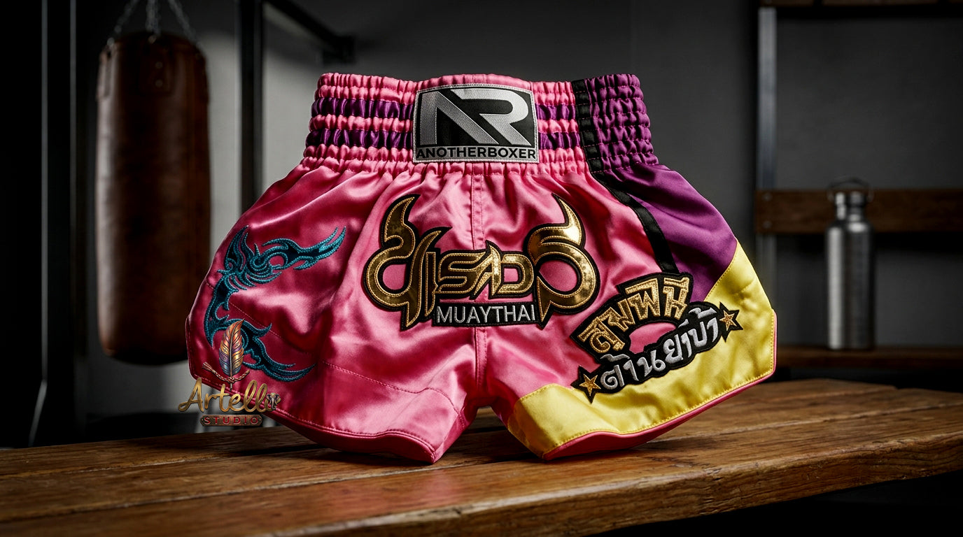 🥊 Muay Thai Shorts Kickboxing MMA Fight Shorts for Men Women Kids – Thai Boxing Training Gear, Breathable Quick Dry Martial Arts Combat Shorts