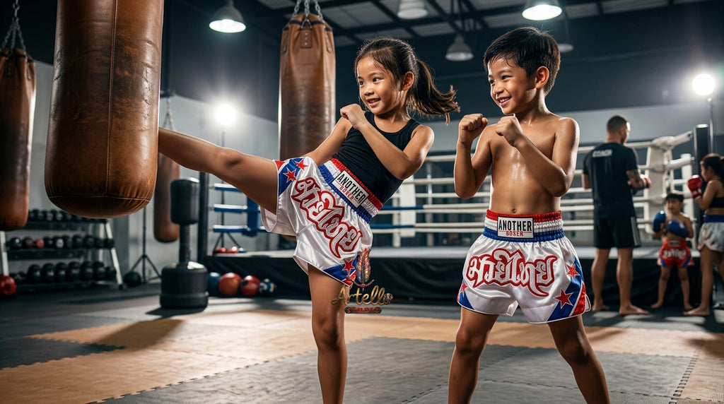 🥊 Muay Thai Shorts Kickboxing MMA Fight Shorts for Men Women Kids – Thai Boxing Training Gear, Breathable Quick Dry Martial Arts Combat Shorts