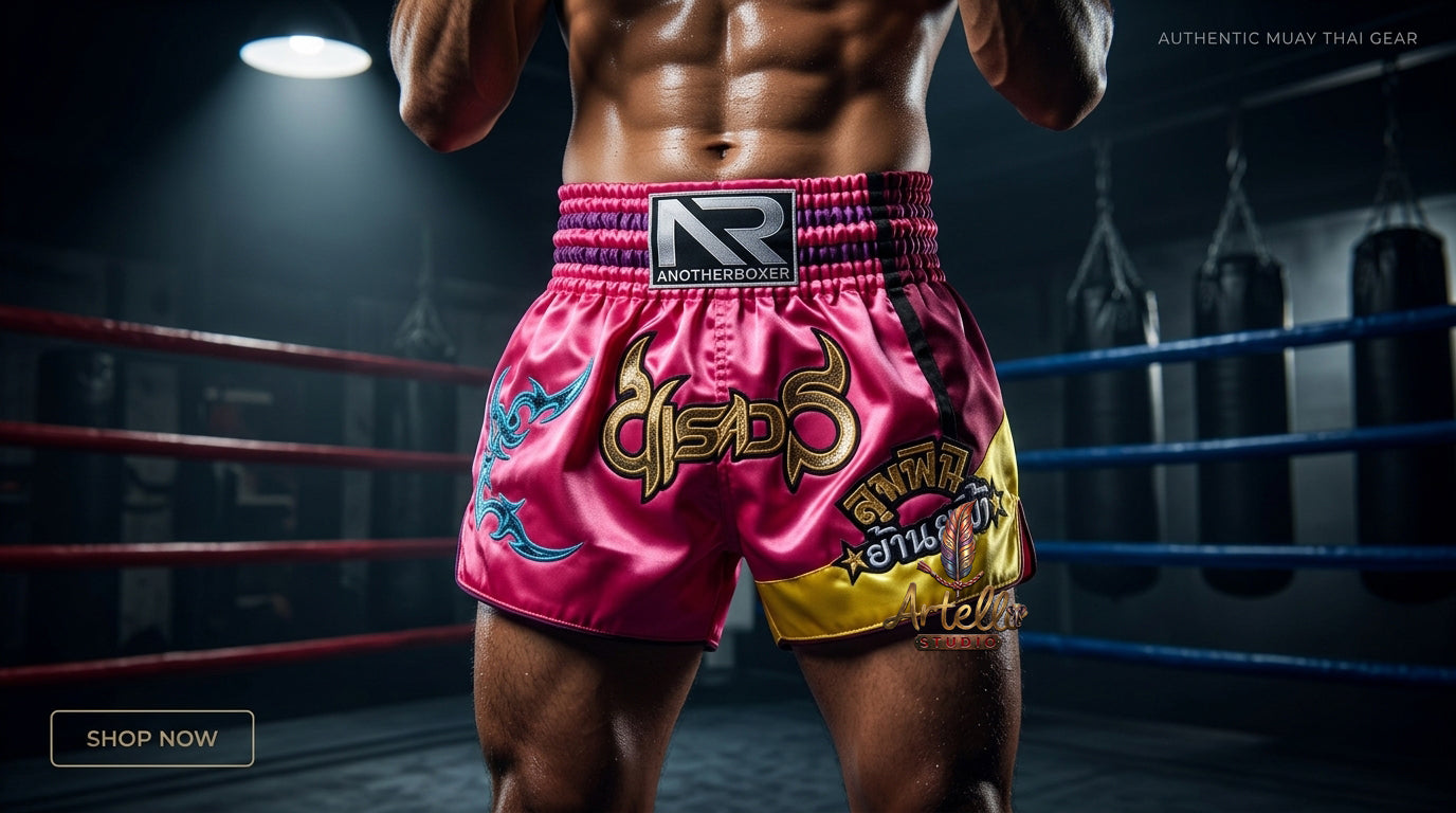🥊 Muay Thai Shorts Kickboxing MMA Fight Shorts for Men Women Kids – Thai Boxing Training Gear, Breathable Quick Dry Martial Arts Combat Shorts