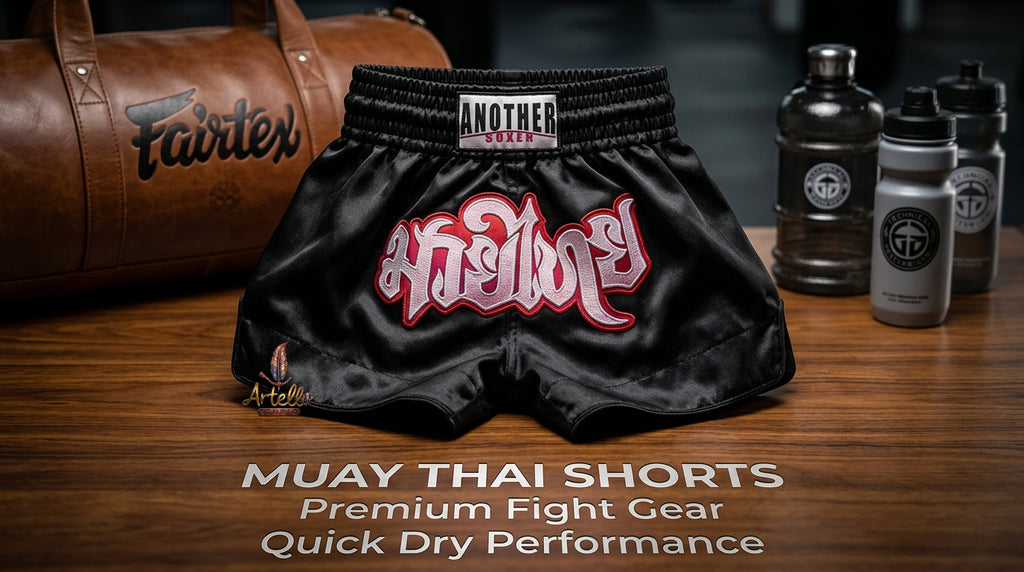 🥊 Muay Thai Shorts Kickboxing MMA Fight Shorts for Men Women Kids – Thai Boxing Training Gear, Breathable Quick Dry Martial Arts Combat Shorts