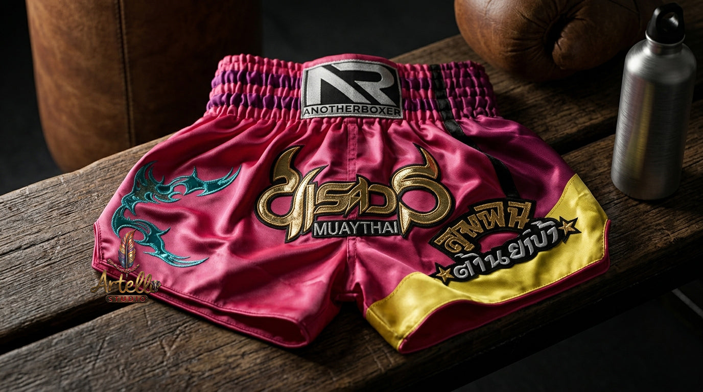 🥊 Muay Thai Shorts Kickboxing MMA Fight Shorts for Men Women Kids – Thai Boxing Training Gear, Breathable Quick Dry Martial Arts Combat Shorts
