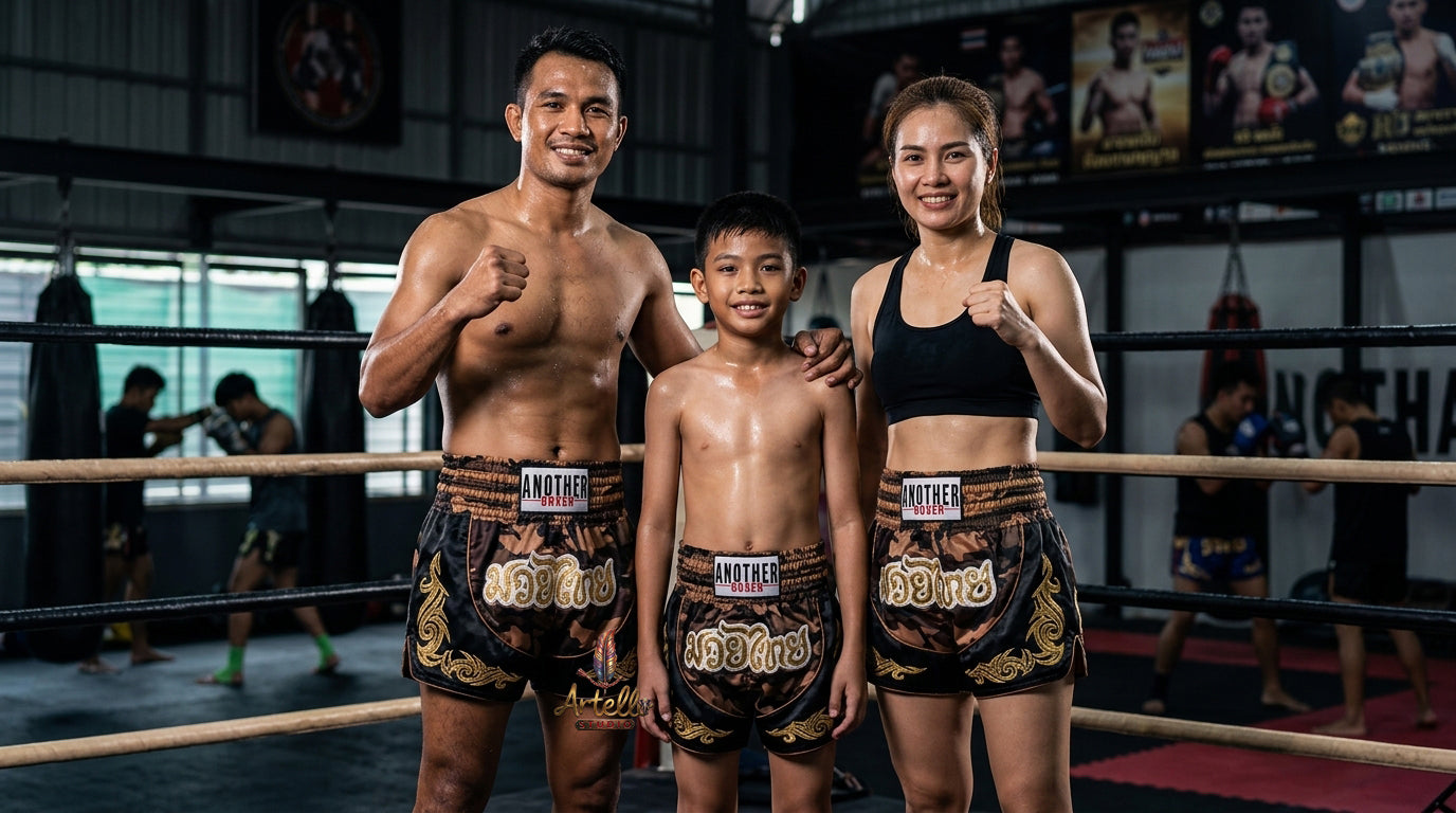 🥊 Muay Thai Shorts Kickboxing MMA Fight Shorts for Men Women Kids – Thai Boxing Training Gear, Breathable Quick Dry Martial Arts Combat Shorts