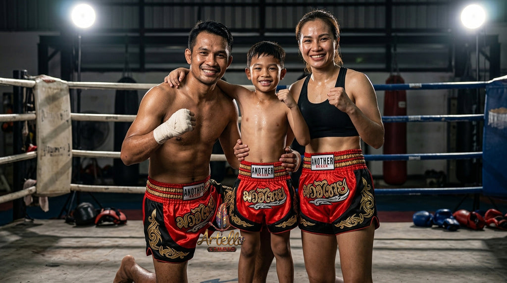 🥊 Muay Thai Shorts Kickboxing MMA Fight Shorts for Men Women Kids – Thai Boxing Training Gear, Breathable Quick Dry Martial Arts Combat Shorts