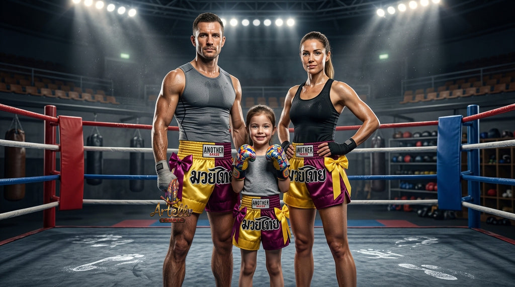 🥊 Muay Thai Shorts Kickboxing MMA Fight Shorts for Men Women Kids – Thai Boxing Training Gear, Breathable Quick Dry Martial Arts Combat Shorts