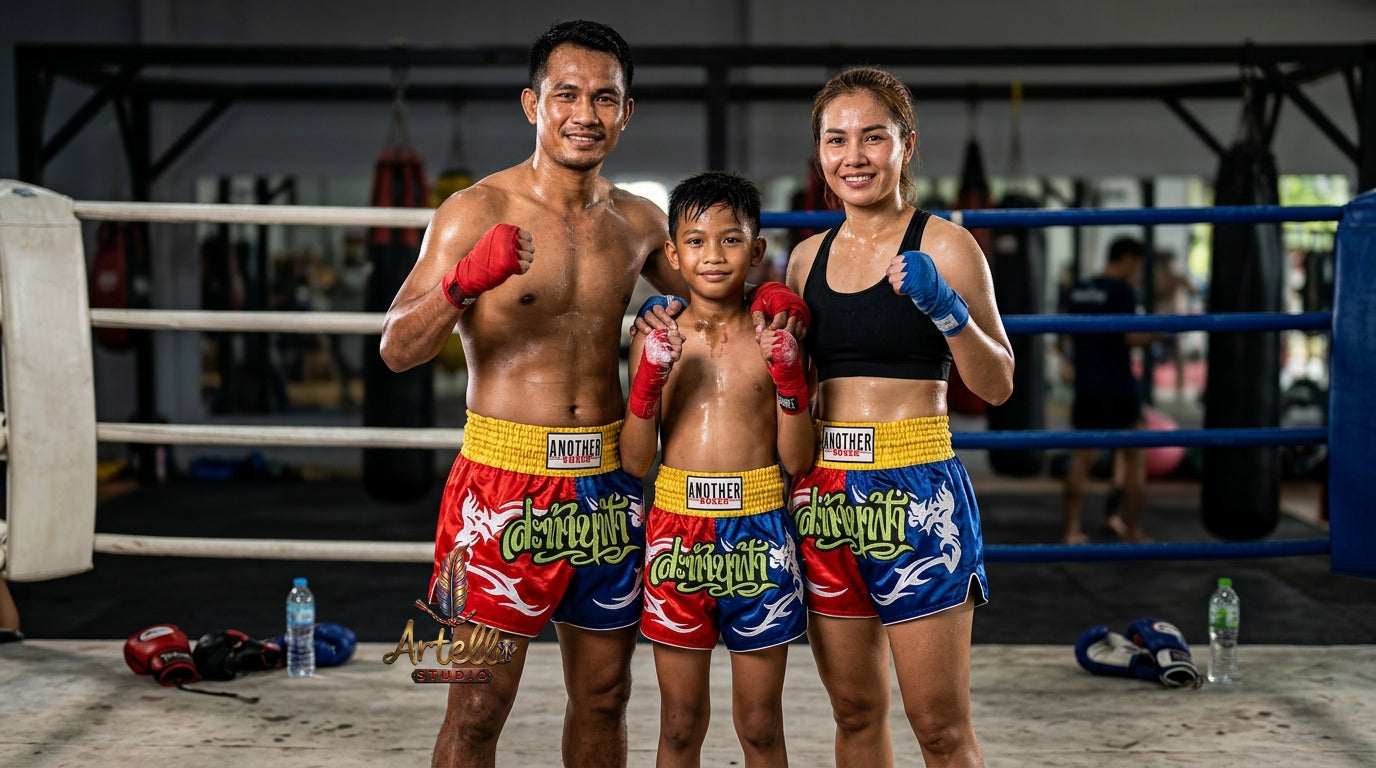🥊 Muay Thai Shorts Kickboxing MMA Fight Shorts for Men Women Kids – Thai Boxing Training Gear, Breathable Quick Dry Martial Arts Combat Shorts