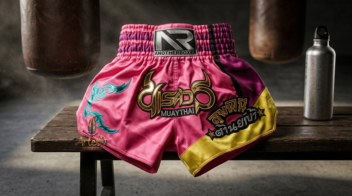 🥊 Muay Thai Shorts Kickboxing MMA Fight Shorts for Men Women Kids – Thai Boxing Training Gear, Breathable Quick Dry Martial Arts Combat Shorts