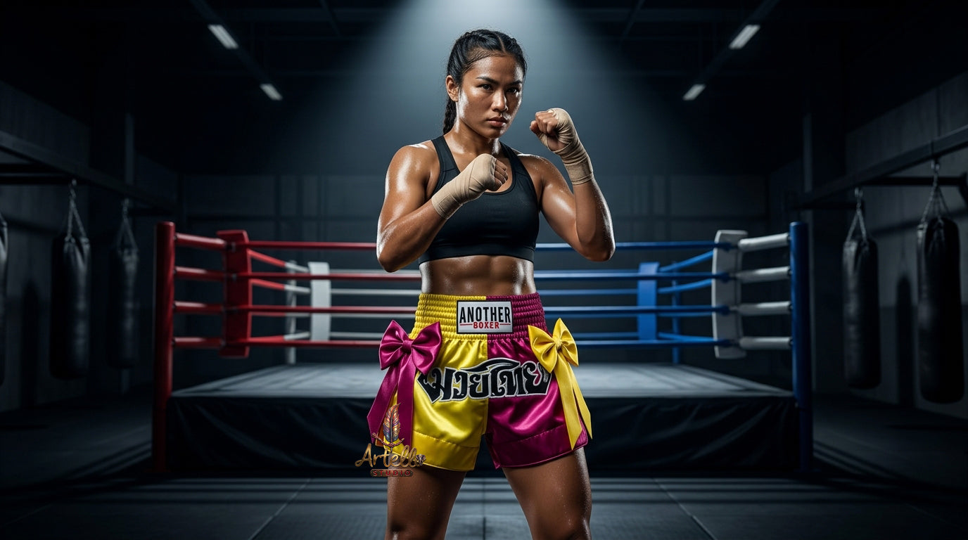 🥊 Muay Thai Shorts Kickboxing MMA Fight Shorts for Men Women Kids – Thai Boxing Training Gear, Breathable Quick Dry Martial Arts Combat Shorts
