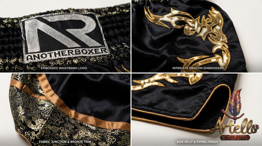 🥊 Muay Thai Shorts Premium Satin Thai Boxing Shorts – Kickboxing Fight Shorts for MMA Training | Combat Sports Gear for Men, Women & Kids