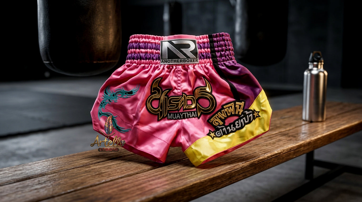 🥊 Muay Thai Shorts Kickboxing MMA Fight Shorts for Men Women Kids – Thai Boxing Training Gear, Breathable Quick Dry Martial Arts Combat Shorts