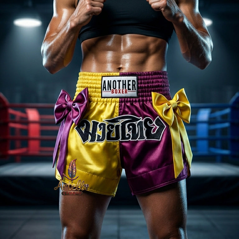 🥊 Muay Thai Shorts Kickboxing MMA Fight Shorts for Men Women Kids – Thai Boxing Training Gear, Breathable Quick Dry Martial Arts Combat Shorts