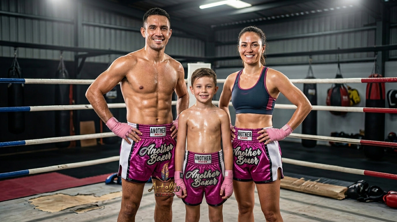 🥊 Muay Thai Shorts Kickboxing MMA Fight Shorts for Men Women Kids – Thai Boxing Training Gear, Breathable Quick Dry Martial Arts Combat Shorts