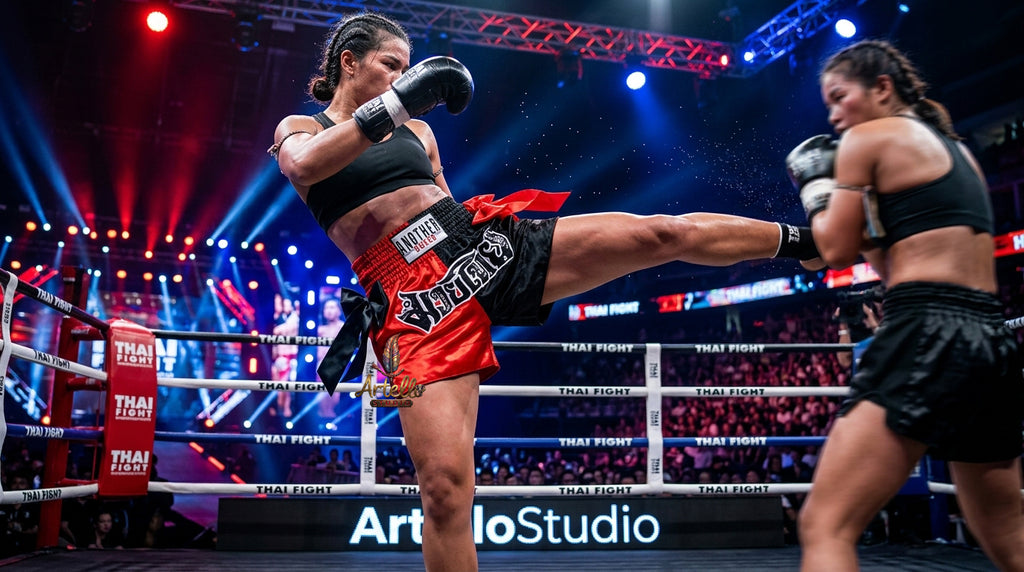 🥊 Muay Thai Shorts Kickboxing MMA Fight Shorts for Men Women Kids – Thai Boxing Training Gear, Breathable Quick Dry Martial Arts Combat Shorts