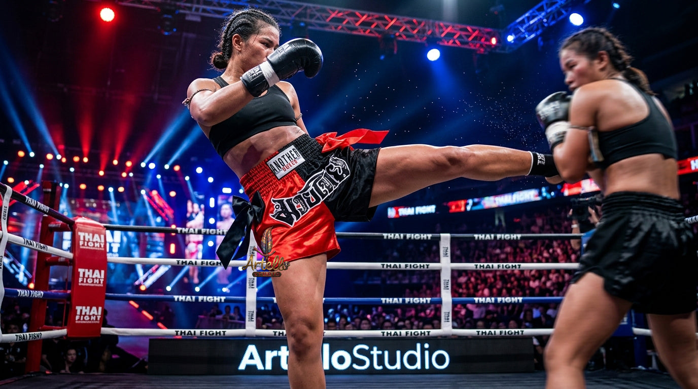 🥊 Muay Thai Shorts Kickboxing MMA Fight Shorts for Men Women Kids – Thai Boxing Training Gear, Breathable Quick Dry Martial Arts Combat Shorts
