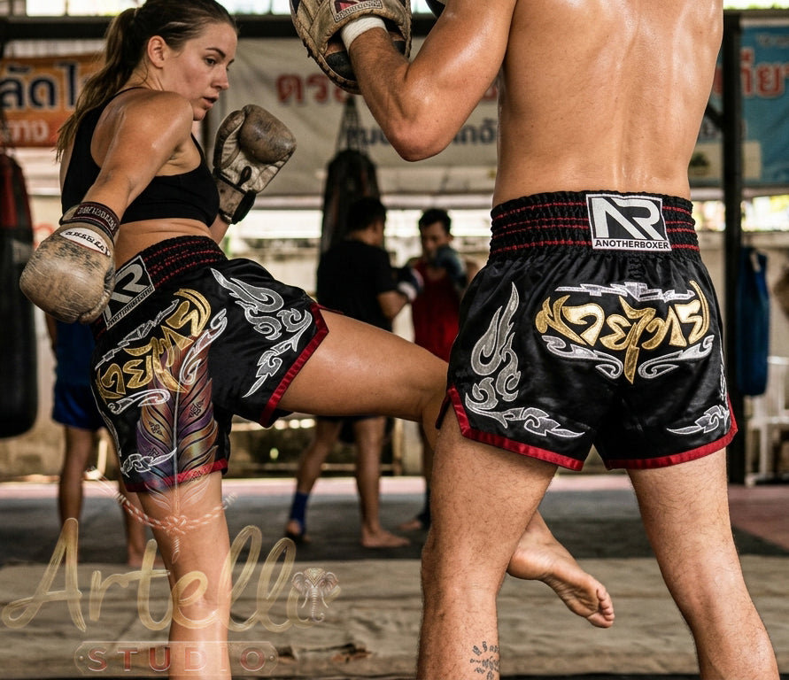 🥊 Muay Thai Shorts Premium Satin Thai Boxing Shorts – Kickboxing Fight Shorts for MMA Training | Combat Sports Gear for Men, Women & Kids