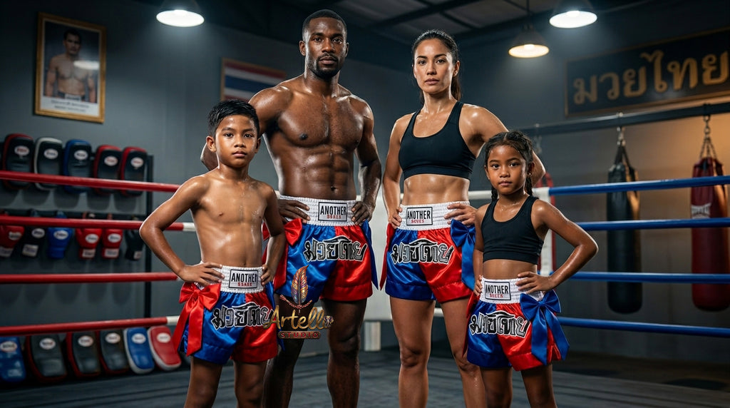 🥊 Muay Thai Shorts Kickboxing MMA Fight Shorts for Men Women Kids – Thai Boxing Training Gear, Breathable Quick Dry Martial Arts Combat Shorts