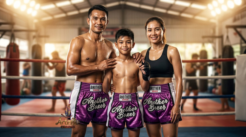 🥊 Muay Thai Shorts Kickboxing MMA Fight Shorts for Men Women Kids – Thai Boxing Training Gear, Breathable Quick Dry Martial Arts Combat Shorts