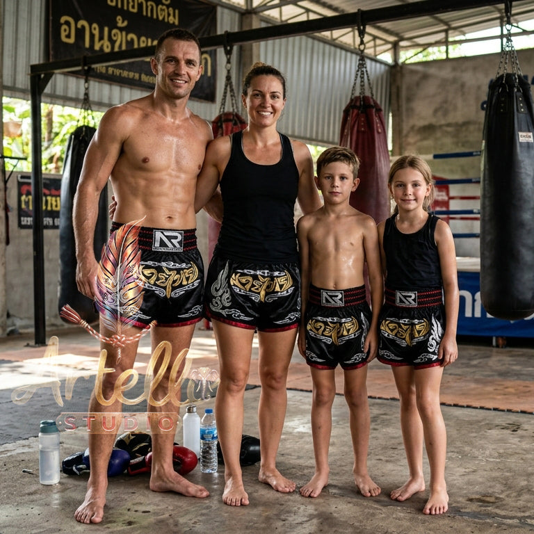 🥊 Muay Thai Shorts Premium Satin Thai Boxing Shorts – Kickboxing Fight Shorts for MMA Training | Combat Sports Gear for Men, Women & Kids