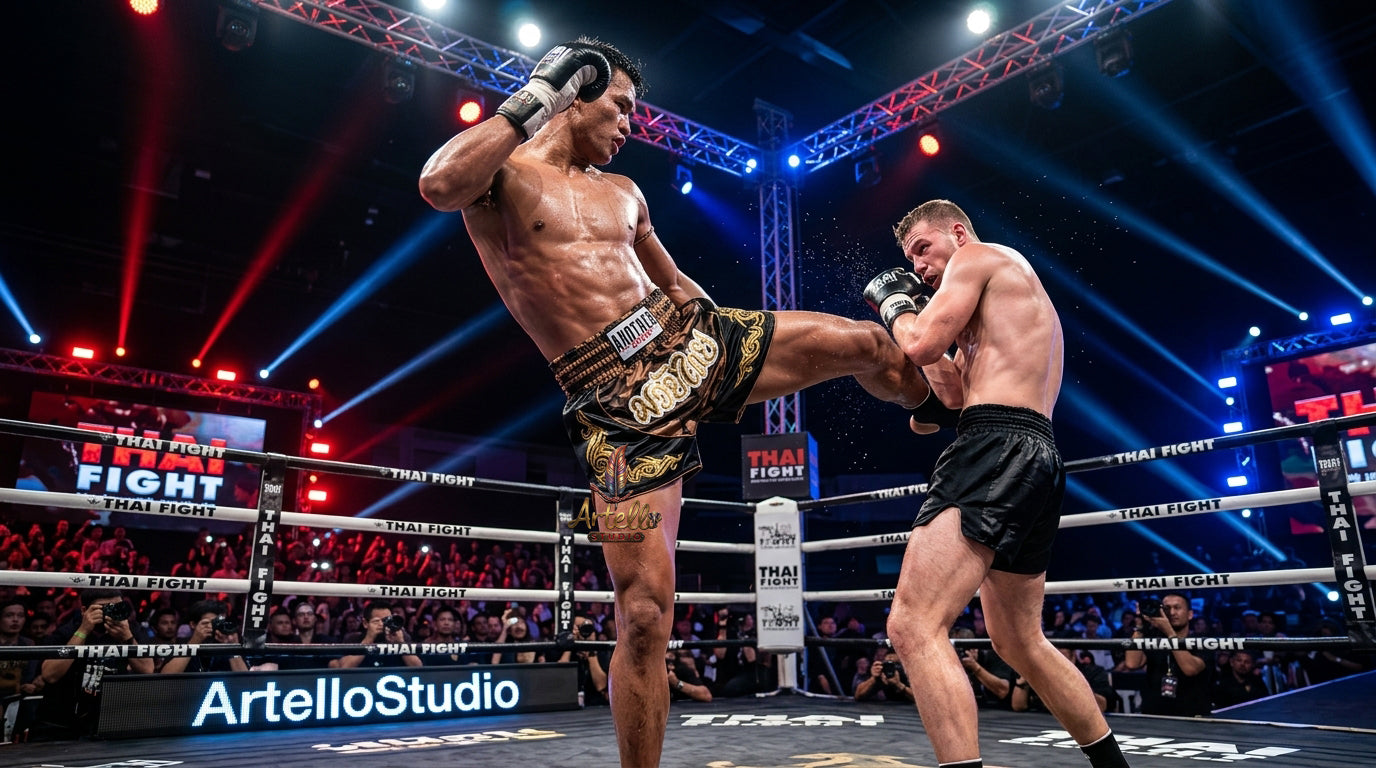 🥊 Muay Thai Shorts Kickboxing MMA Fight Shorts for Men Women Kids – Thai Boxing Training Gear, Breathable Quick Dry Martial Arts Combat Shorts