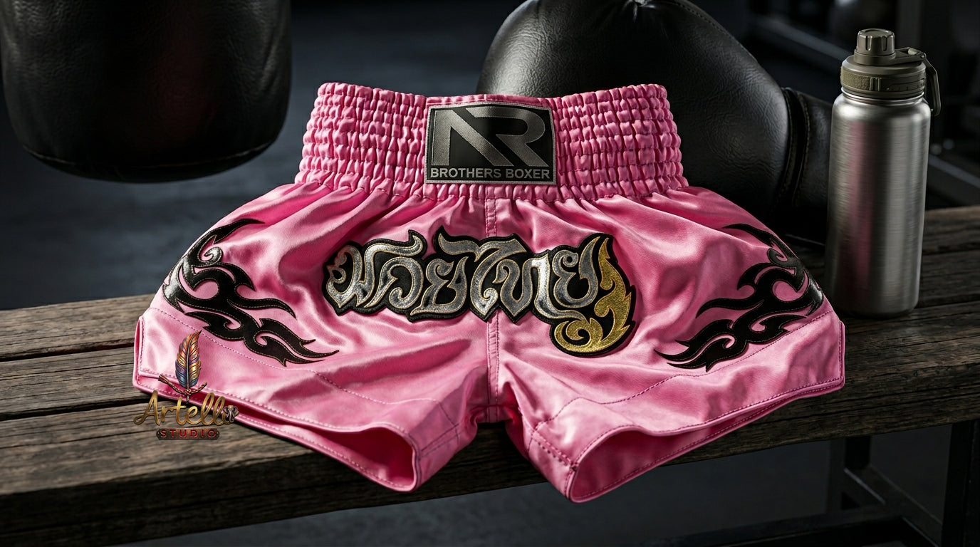 🥊 Muay Thai Shorts Kickboxing MMA Fight Shorts for Men Women Kids – Thai Boxing Training Gear, Breathable Quick Dry Martial Arts Combat Shorts