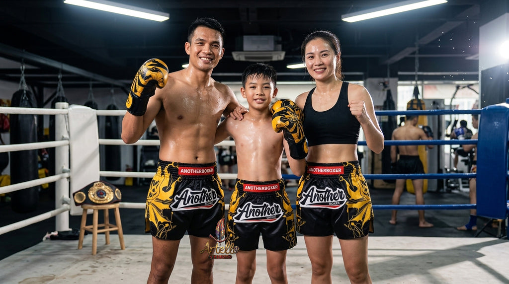 🥊 Muay Thai Shorts Kickboxing MMA Fight Shorts for Men Women Kids – Thai Boxing Training Gear, Breathable Quick Dry Martial Arts Combat Shorts