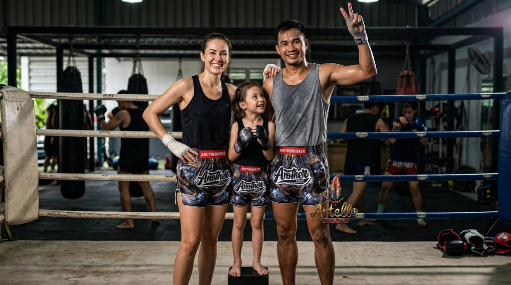 🥊 Muay Thai Shorts Kickboxing MMA Fight Shorts for Men Women Kids – Thai Boxing Training Gear, Breathable Quick Dry Martial Arts Combat Shorts