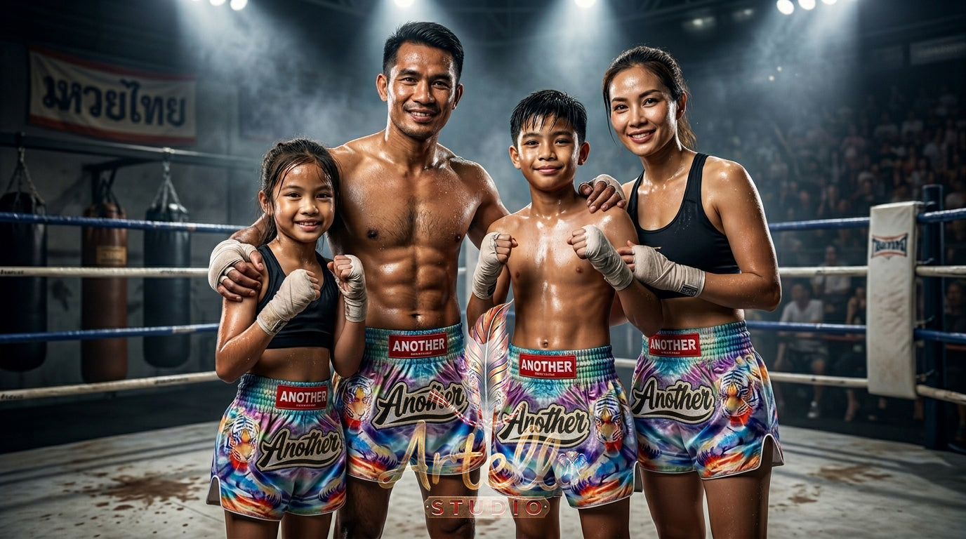 🥊 Muay Thai Shorts Kickboxing MMA Fight Shorts for Men Women Kids – Thai Boxing Training Gear, Breathable Quick Dry Martial Arts Combat Shorts