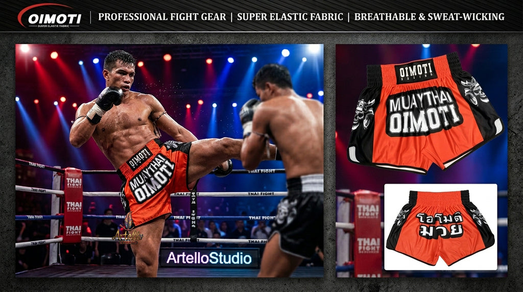 🥊 Muay Thai Shorts Kickboxing MMA Fight Shorts for Men Women Kids – Thai Boxing Training Gear, Breathable Quick Dry Martial Arts Combat Shorts