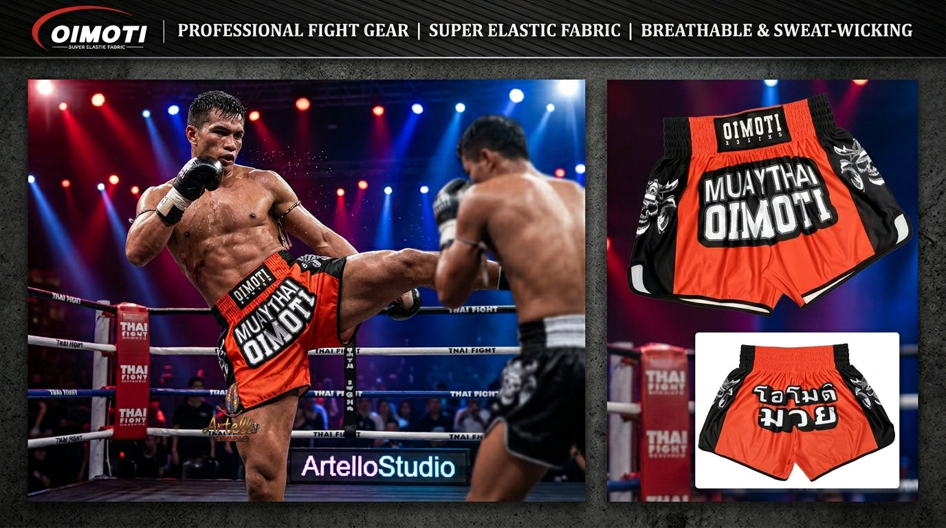 🥊 Muay Thai Shorts Kickboxing MMA Fight Shorts for Men Women Kids – Thai Boxing Training Gear, Breathable Quick Dry Martial Arts Combat Shorts