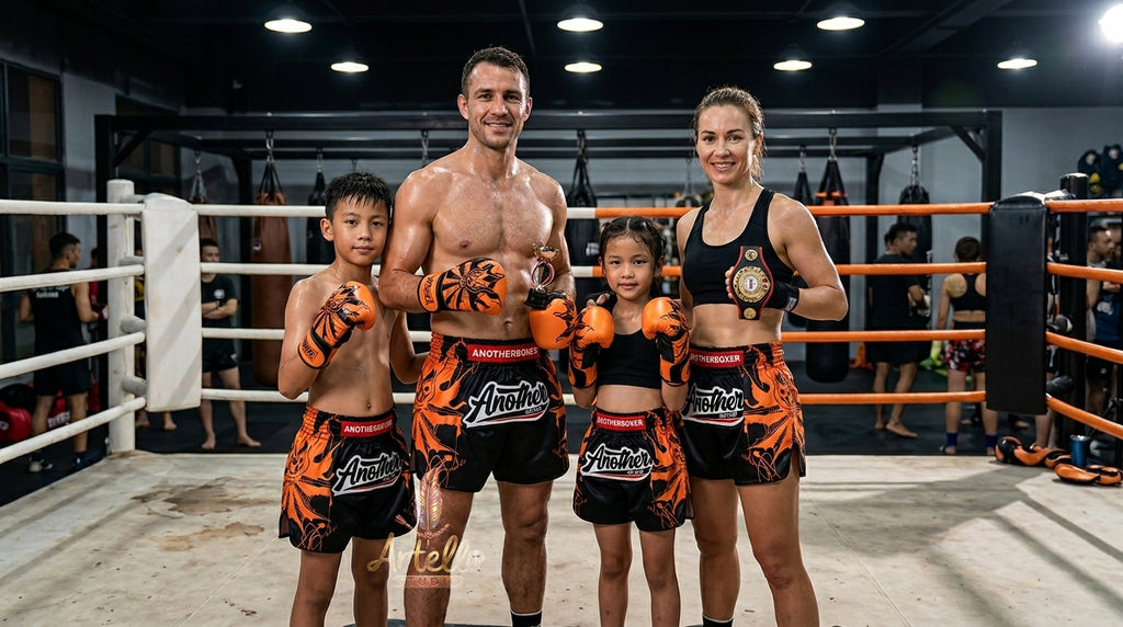 🥊 Muay Thai Shorts Kickboxing MMA Fight Shorts for Men Women Kids – Thai Boxing Training Gear, Breathable Quick Dry Martial Arts Combat Shorts