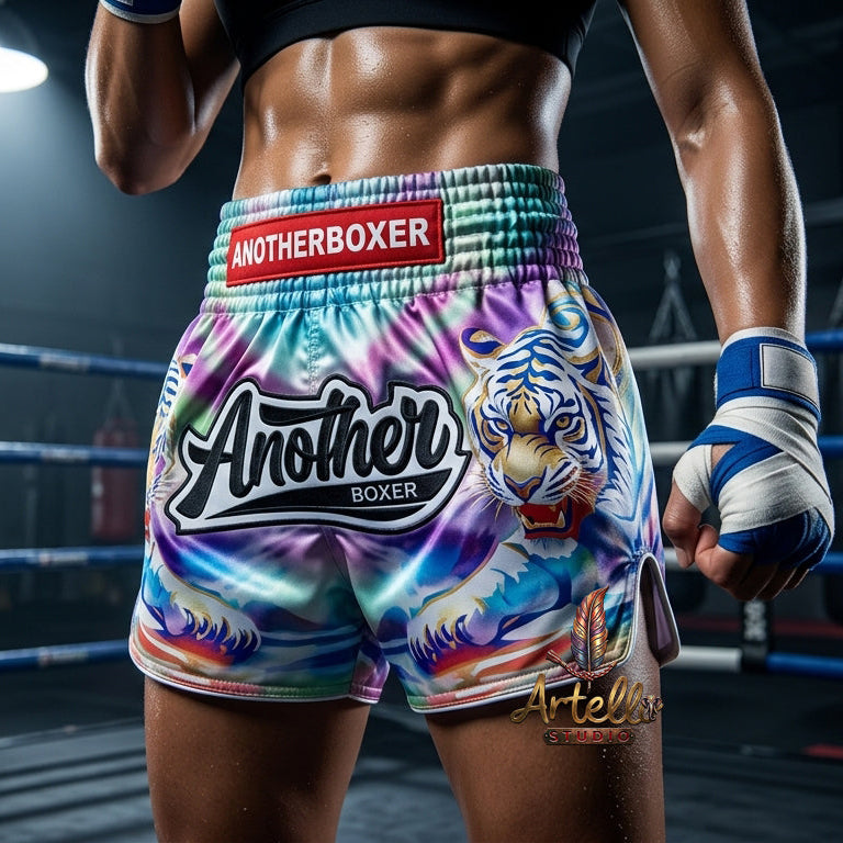 🥊 Muay Thai Shorts Kickboxing MMA Fight Shorts for Men Women Kids – Thai Boxing Training Gear, Breathable Quick Dry Martial Arts Combat Shorts