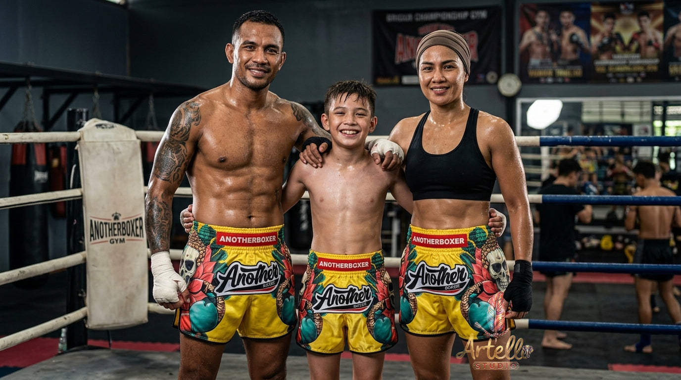 🥊 Muay Thai Shorts Kickboxing MMA Fight Shorts for Men Women Kids – Thai Boxing Training Gear, Breathable Quick Dry Martial Arts Combat Shorts