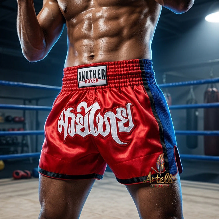 🥊 Muay Thai Shorts Kickboxing MMA Fight Shorts for Men Women Kids – Thai Boxing Training Gear, Breathable Quick Dry Martial Arts Combat Shorts