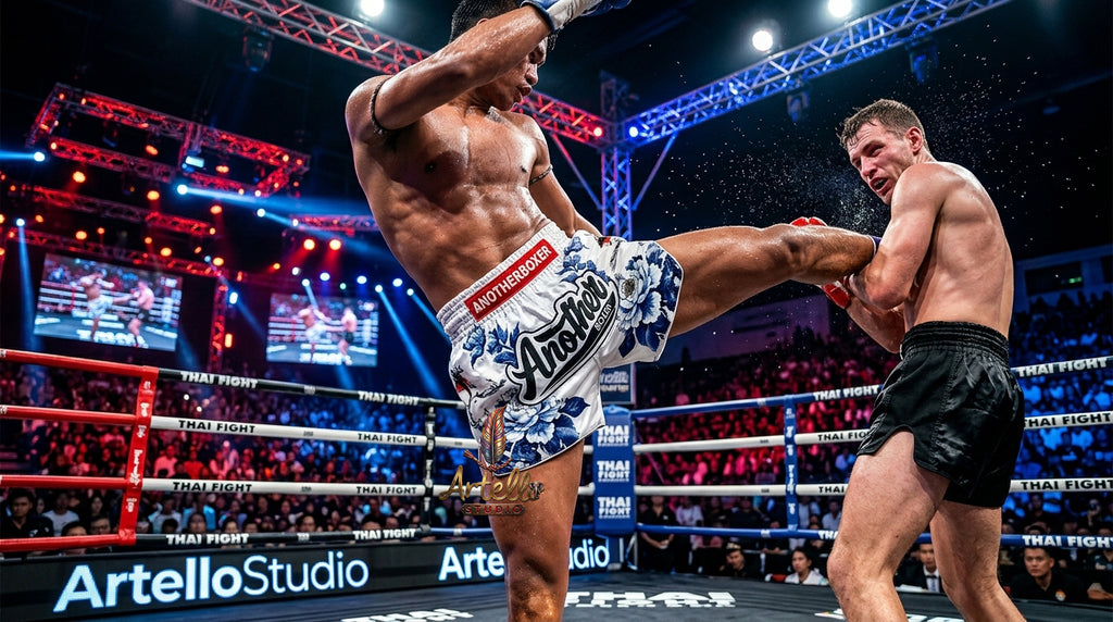 🥊 Muay Thai Shorts Kickboxing MMA Fight Shorts for Men Women Kids – Thai Boxing Training Gear, Breathable Quick Dry Martial Arts Combat Shorts