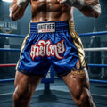 🥊 Muay Thai Shorts Kickboxing MMA Fight Shorts for Men Women Kids – Thai Boxing Training Gear, Breathable Quick Dry Martial Arts Combat Shorts