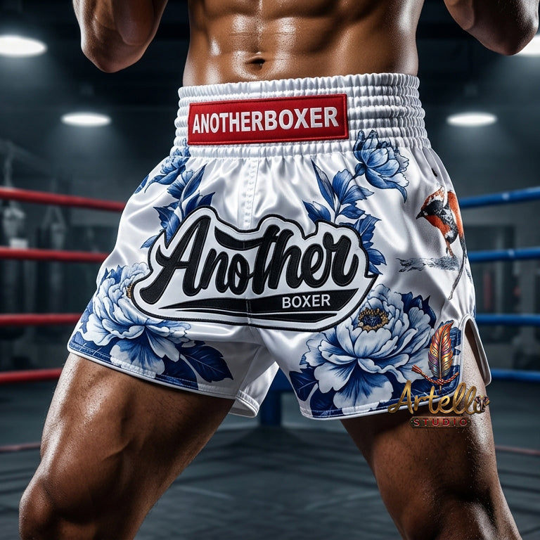 🥊 Muay Thai Shorts Kickboxing MMA Fight Shorts for Men Women Kids – Thai Boxing Training Gear, Breathable Quick Dry Martial Arts Combat Shorts