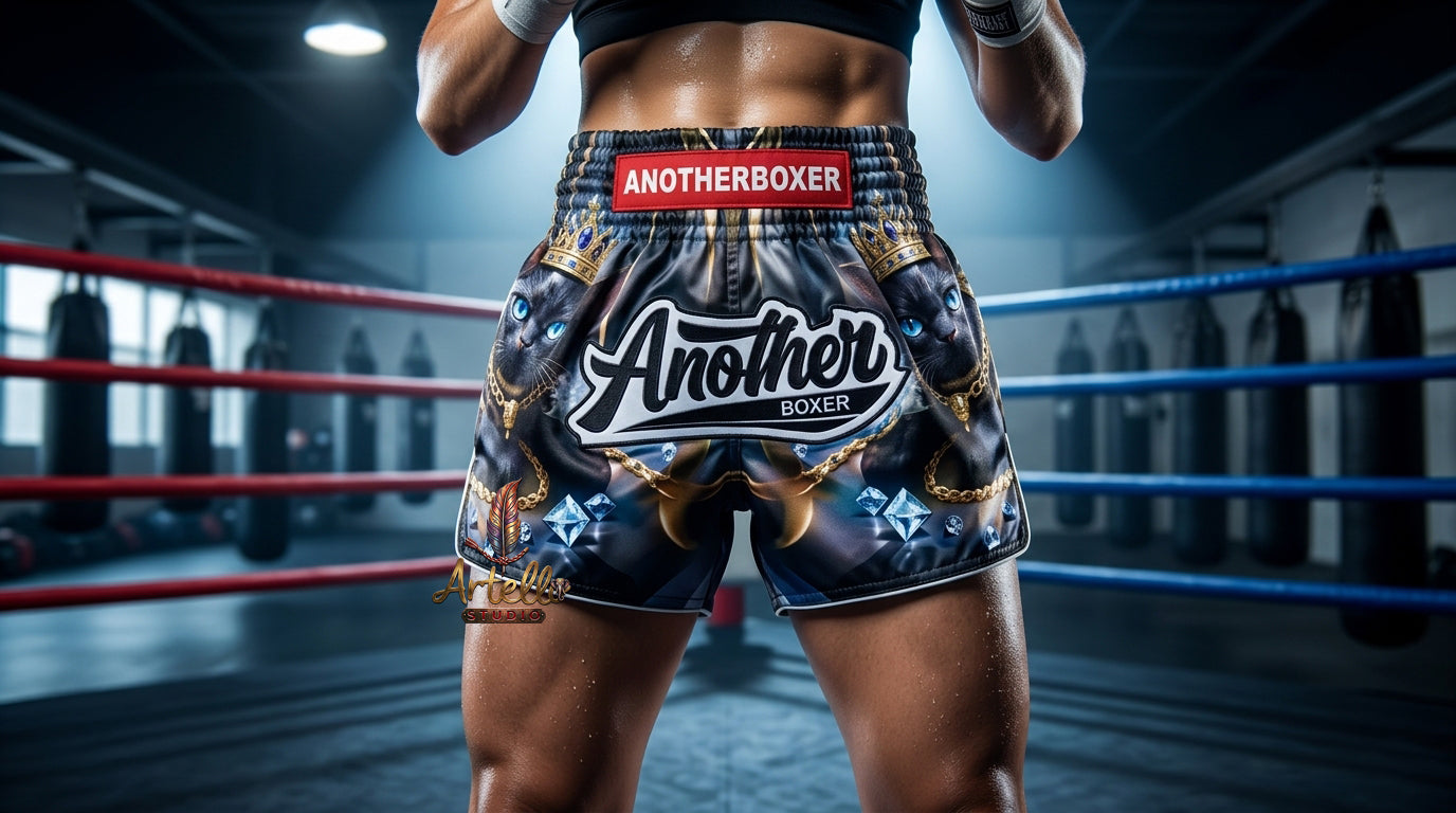 🥊 Muay Thai Shorts Kickboxing MMA Fight Shorts for Men Women Kids – Thai Boxing Training Gear, Breathable Quick Dry Martial Arts Combat Shorts