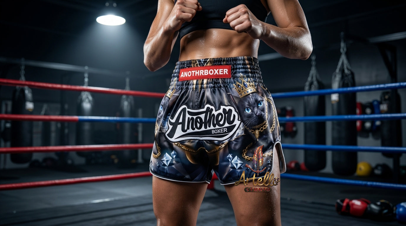 🥊 Muay Thai Shorts Kickboxing MMA Fight Shorts for Men Women Kids – Thai Boxing Training Gear, Breathable Quick Dry Martial Arts Combat Shorts
